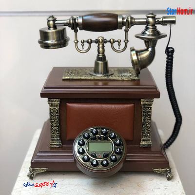 تلفن رومیزی دیجیتال طرح کلاسیک چوبی والتر مدل 973